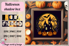 Halloween Shadow Box Template SVG Product Image 1