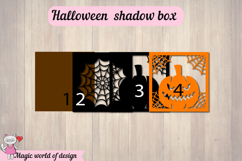 Halloween Shadow Box SVG, Layered Paper Cut File, pumpkins Product Image 4
