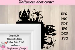 Halloween Door Corner SVG,Halloween Home Decor SVG, Product Image 2