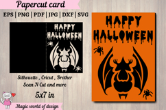 Happy Halloween Layered Card svg, Spooky Designs for Card Product Image 1