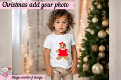 Gingerbread man Face Blank , Add Your Own Photo, Diy Templat Product Image 3