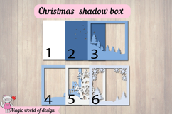 Christmas Deer Shadow Box SVG, Svg For Cricut Product Image 3