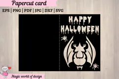 Happy Halloween Layered Card svg, Spooky Designs for Card Product Image 2