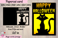 Happy Halloween Layered Card svg, Spooky Designs for Card Product Image 1