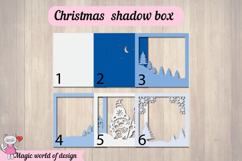 Christmas Winter gnome 3D Shadow Box svg Product Image 3