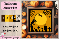 Halloween web Shadow Box SVG, Cricut Silhouette Product Image 2