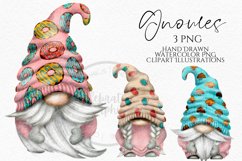 Sweet Treats Gnomes | Gnome Clipart PNG Product Image 1
