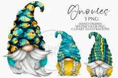 Fishy Gnomes | Gnome Clipart PNG Product Image 1