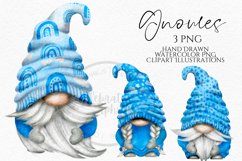 Blue for a Boy Gnomes| Gnome Clipart PNG Product Image 1