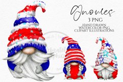 4th July Gnomes | Gnome Clipart PNG Product Image 1