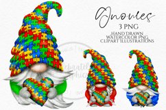 Jigsaw Gnomes | Gnome Clipart PNG Product Image 1