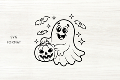 Funny Ghost SVG Product Image 1