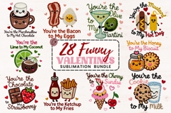 28 Funny Valentine PNG Bundle Faux Latch Hook Yarn Product Image 1