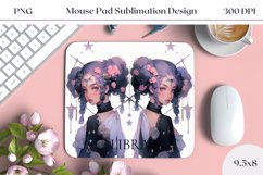 Libra Zodiac Sign Mouse Pad Design, Astrology Sublimation Product Image 1