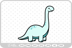Cute Dinosaur SVG PNG DXF Product Image 1