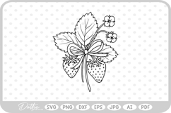 Strawberries SVG PNG DXF Product Image 1