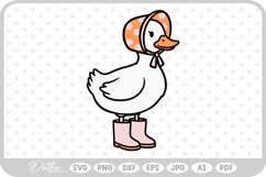 Silly Goose Duck Wellington Boots SVG PNG DXF Product Image 1