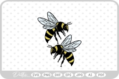 Bees Insect SVG PNG DXF Product Image 1