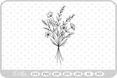 Flowers Bouquet SVG PNG DXF Product Image 1