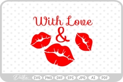 Lips &amp; Kisses SVG PNG DXF Product Image 1