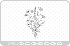 Flowers Bouquet SVG PNG DXF Product Image 1