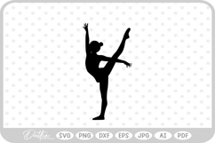 Gymnast Pose SVG PNG DXF Product Image 1