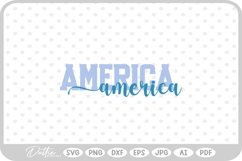 USA America SVG PNG DXF Product Image 1