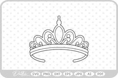Crown Tiara SVG PNG DXF Product Image 1