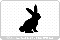 Bunny Rabbit Easter Spring Time SVG PNG DXF Product Image 1