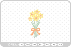 Daffodil Spring Flower SVG PNG DXF Product Image 1