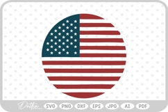 USA America Flag Stars and Stripes SVG PNG DXF Product Image 1