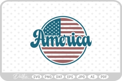 USA America Flag Stars and Stripes SVG PNG DXF Product Image 1