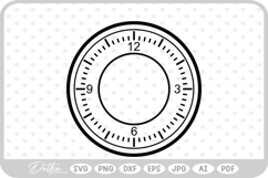 Clock Face SVG PNG DXF Product Image 1