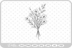 Flowers Bouquet SVG PNG DXF Product Image 1
