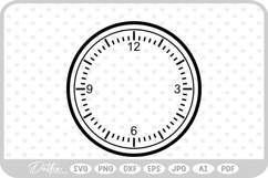 Clock Face SVG PNG DXF Product Image 1