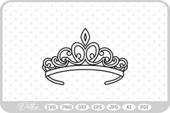 Crown Tiara SVG PNG DXF Product Image 1