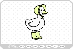 Silly Goose Duck Wellington Boots SVG PNG DXF Product Image 1