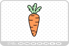 Carrot Vegetable SVG PNG DXF Product Image 1