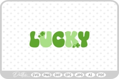 Lucky Irish Shamrock St Patricks Day SVG PNG DXF Product Image 1