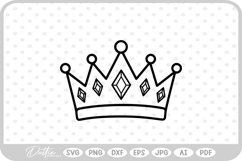 Crown SVG PNG DXF Product Image 1