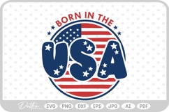 USA America Flag Stars and Stripes SVG PNG DXF Product Image 1
