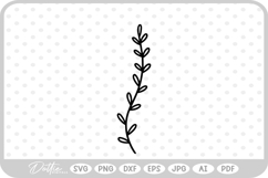 Botanical Vine Branch SVG PNG DXF Product Image 1