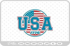 USA America Flag Stars and Stripes SVG PNG DXF Product Image 1