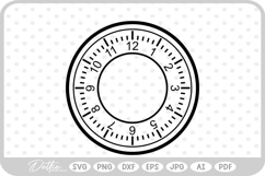 Clock Face SVG PNG DXF Product Image 1