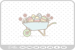 Easter Egg Wheelbarrow SVG PNG DXF Product Image 1