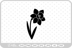 Daffodil Spring Flower SVG PNG DXF Product Image 1