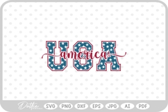 USA America SVG PNG DXF Product Image 1