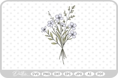 Flowers Bouquet SVG PNG DXF Product Image 1