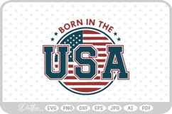 USA America Flag Stars and Stripes SVG PNG DXF Product Image 1
