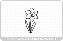 Daffodil Spring Flower SVG PNG DXF Product Image 1